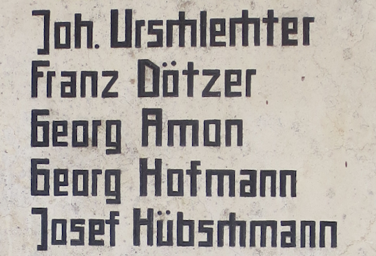 detail from a german war memorial